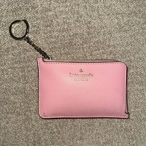 Kate Spade Blush Pink Pouch with Gold Accents